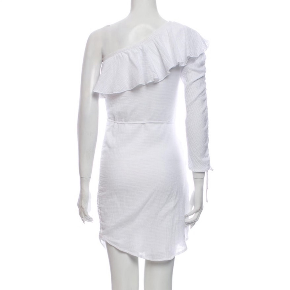 Suboo One-Shoulder Ruffle Mini Dress, Size Small - Picture 4 of 13